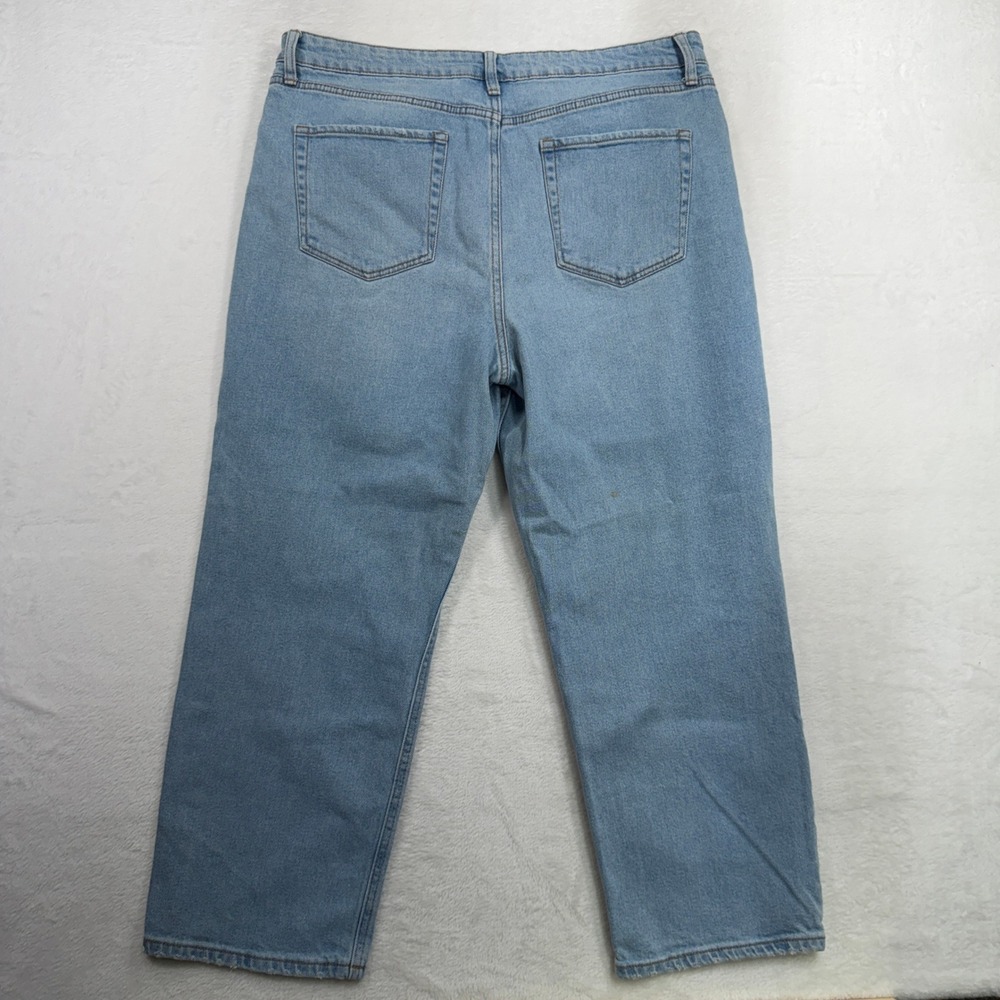 Wild Fable 16 Jeans High Rise Straight Ankle Stretch Light Blue Denim Boho Basic - Picture 12 of 16